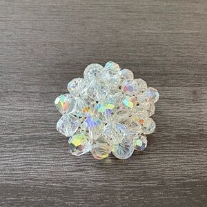 Vintage AB Cluster Floral Brooch